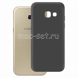 Чехол-накладка силиконовый для Samsung Galaxy A5 (2017) A520 "Mate" (черный)