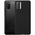 Чехол-накладка силиконовый для Samsung Galaxy A02s A025 (черный) MatteCover