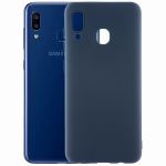 Чехол-накладка силиконовый для Samsung Galaxy A20 A205 (синий) MatteCover