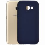 Чехол-накладка силиконовый для Samsung Galaxy A3 (2017) A320 (синий) MatteCover