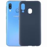 Чехол-накладка силиконовый для Samsung Galaxy A40 A405 (синий) MatteCover