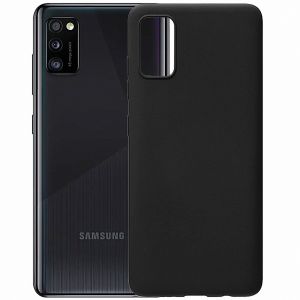 Чехол-накладка силиконовый для Samsung Galaxy A41 A415 (черный) MatteCover