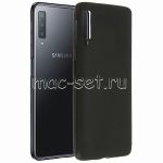 Чехол-накладка силиконовый для Samsung Galaxy A7 (2018) A750 (черный 1.2мм)