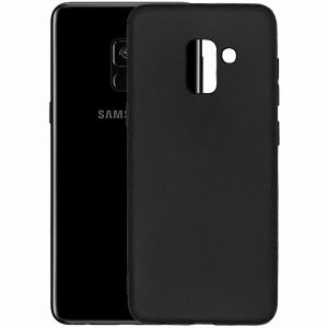 Чехол-накладка силиконовый для Samsung Galaxy A8 (2018) A530 (черный) MatteCover