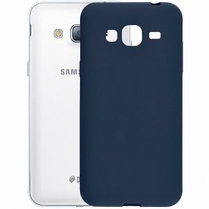 Чехол-накладка силиконовый для Samsung Galaxy J3 (2016) J320 (синий) MatteCover