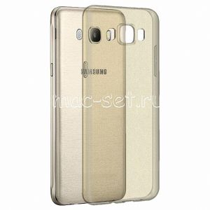 Чехол-накладка силиконовый для Samsung Galaxy J5 (2016) J510 (серый 0.5мм)