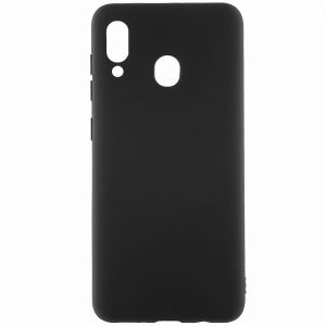 Чехол-накладка силиконовый для Samsung Galaxy M20 M205 (черный) MatteCover