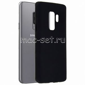 Чехол-накладка силиконовый для Samsung Galaxy S9+ G965 (черный 1.2мм)