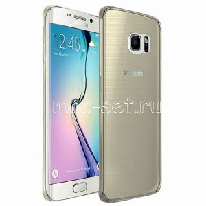Чехол-накладка силиконовый для Samsung Galaxy S7 edge G935 [толщина 0.3 мм] (серый)
