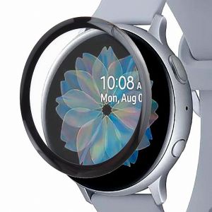 Защитная пленка 3D для Samsung Galaxy Watch Active2 44мм R820 [на весь экран] Red Line (прозрачная с черной рамкой)