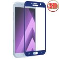 Защитное стекло 3D для Samsung Galaxy A5 (2017) A520 [изогнутое на весь экран] (синее)
