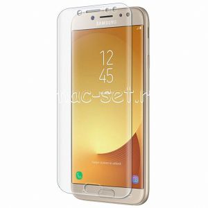 Защитное стекло 3D для Samsung Galaxy J7 (2017) J730 [изогнутое на весь экран] (прозрачное)