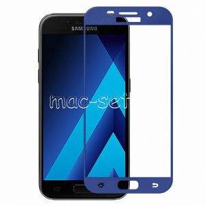 Защитное стекло для Samsung Galaxy A5 (2017) A520 [на весь экран] Aiwo (синее)