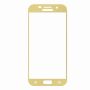 Защитное стекло для Samsung Galaxy A5 (2017) A520 [на весь экран] (золотистое)