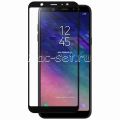 Защитное стекло для Samsung Galaxy A6+ (2018) A605 [на весь экран] (черное)