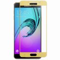 Защитное стекло для Samsung Galaxy A7 (2016) A710 [на весь экран] (золотистое)