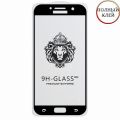 Защитное стекло для Samsung Galaxy A7 (2017) A720 [клеится на весь экран] Premium (черное)