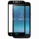 Защитное стекло для Samsung Galaxy J2 (2018) J250 [на весь экран] (черное)
