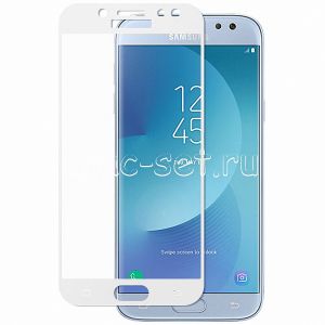 Защитное стекло для Samsung Galaxy J5 (2017) J530 [на весь экран] Aiwo (белое)