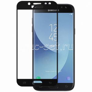 Защитное стекло для Samsung Galaxy J5 (2017) J530 [на весь экран] Aiwo (черное)
