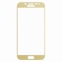 Защитное стекло для Samsung Galaxy J5 (2017) J530 [на весь экран] (золотистое)