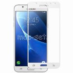 Защитное стекло для Samsung Galaxy J7 (2016) J710 [на весь экран] (белое)