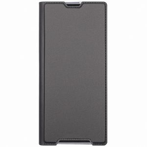 Чехол-книжка кожаный для Sony Xperia 5 II (черный) Brosco