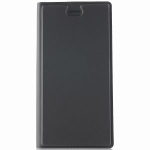 Чехол-книжка кожаный для Sony Xperia XZ1 / XZ1 Dual (черный) Brosco
