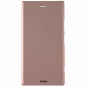 Чехол-книжка кожаный для Sony Xperia XZ1 / XZ1 Dual (розовый) Brosco
