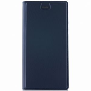 Чехол-книжка кожаный для Sony Xperia XZ1 / XZ1 Dual (синий) Brosco