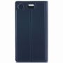 Синий чехол-книжка Brosco кожаный для Sony Xperia XZ1 Compact