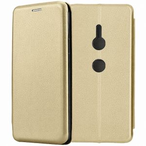 Чехол-книжка для Sony Xperia XZ2 / XZ2 Dual (золотистый) Fashion Case