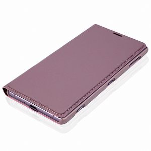 Чехол-книжка кожаный для Sony Xperia XZ2 / XZ2 Dual (розовый) Brosco