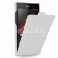 Чехол-книжка вертикальный флип для Sony Xperia Z1 (белый) TETDED