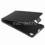 Чехол-книжка вертикальный флип кожаный для Sony Xperia Z3 / Z3 Dual (черный) Премиум