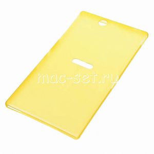 Чехол-накладка пластиковый для Sony Xperia Z Ultra ультратонкий (желтый)