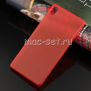 Чехол-накладка пластиковый для Sony Xperia Z3 / Z3 Dual ультратонкий (красный)