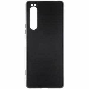 Чехол-накладка силиконовый для Sony Xperia 1 II (черный) матовый Brosco