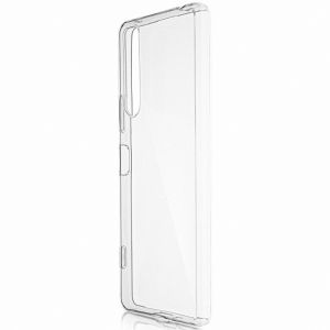 Чехол-накладка силиконовый для Sony Xperia 1 II (прозрачный) Brosco