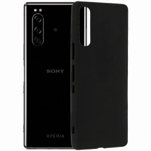 Чехол-накладка силиконовый для Sony Xperia 5 (черный 1.2мм)