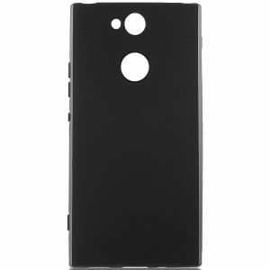 Чехол-накладка силиконовый для Sony Xperia XA2 / XA2 Dual (черный) матовый Brosco