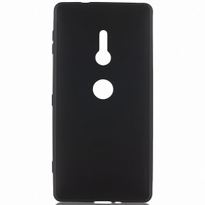 Чехол-накладка силиконовый для Sony Xperia XZ2 / XZ2 Dual (черный) матовый Brosco