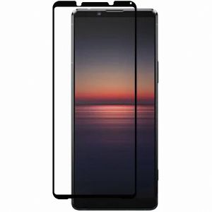 Защитное стекло для Sony Xperia 1 II [на весь экран] (черное)