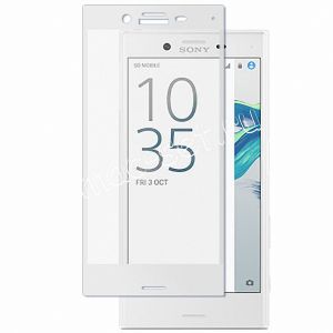 Защитное стекло для Sony Xperia X Compact [на весь экран] Aiwo (белое)