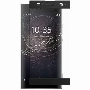 Защитное стекло для Sony Xperia XA2 Ultra / Dual [на весь экран] Aiwo (черное)