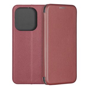 Чехол-книжка для TECNO Spark 20 Pro (темно-красный) Fashion Case