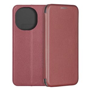 Чехол-книжка для TECNO Spark GO 1 (темно-красный) Fashion Case