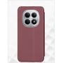 Чехол-книжка для Xiaomi POCO M8 5G (темно-красный) Fashion Case