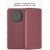 Чехол-книжка для Xiaomi Redmi Note 15 (темно-красный) Fashion Case