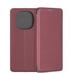 Чехол-книжка для Xiaomi Redmi Note 15 (темно-красный) Fashion Case